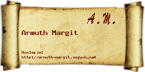 Armuth Margit névjegykártya