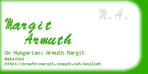 margit armuth business card